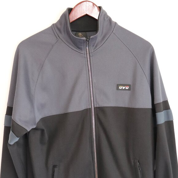 October's Very Own OVO Runner Logo Zip-Up Track Jacket Black/Gray Size Large - Picture 2 of 9